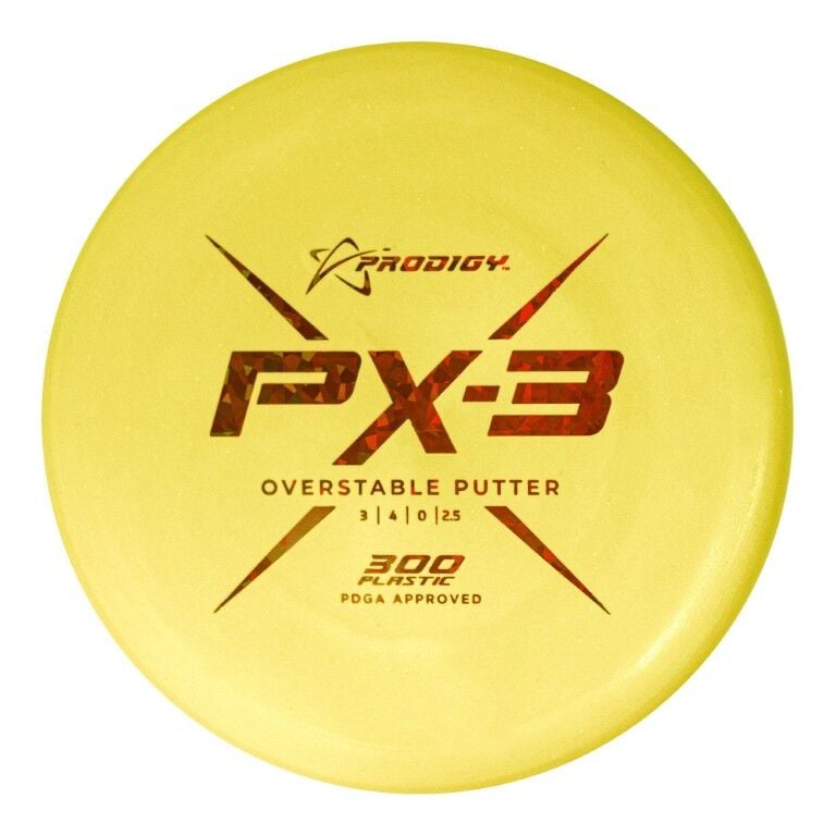 Prodigy Disc PX-3 300 Plastic Overstable Putter Assorted Colors, 174-g
