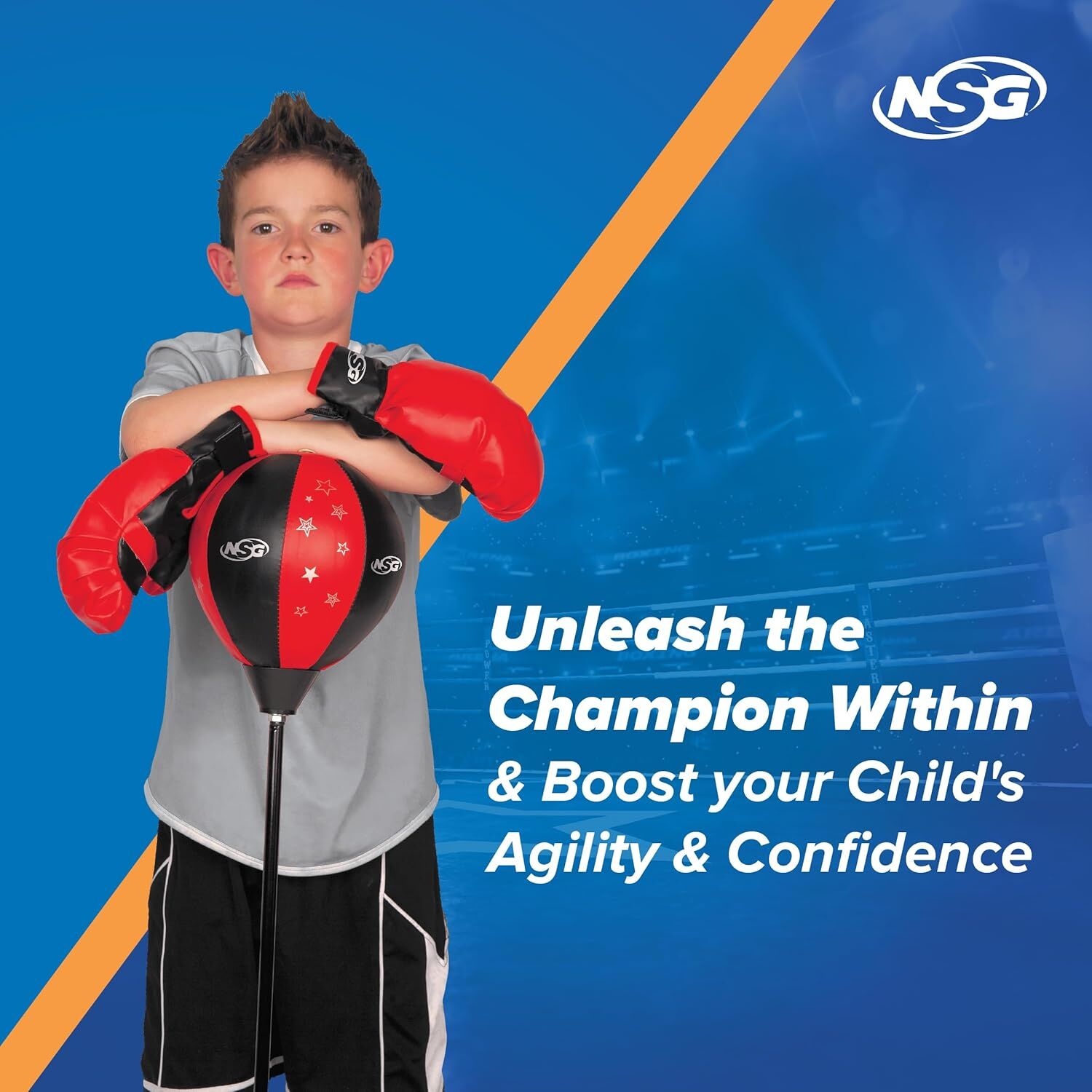 National Sporting Goods Kid's Free Standing Boxing Set