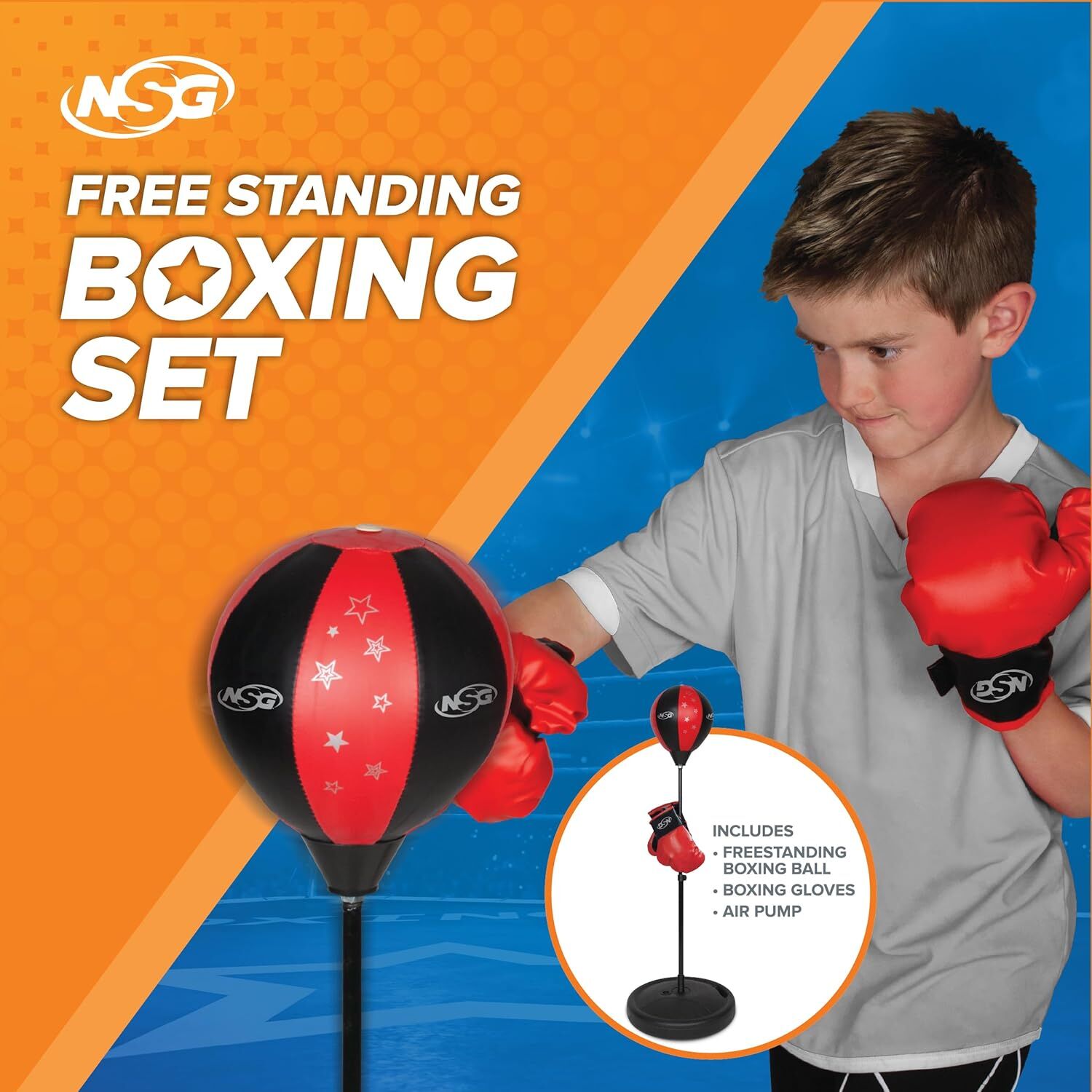 National Sporting Goods Kid's Free Standing Boxing Set
