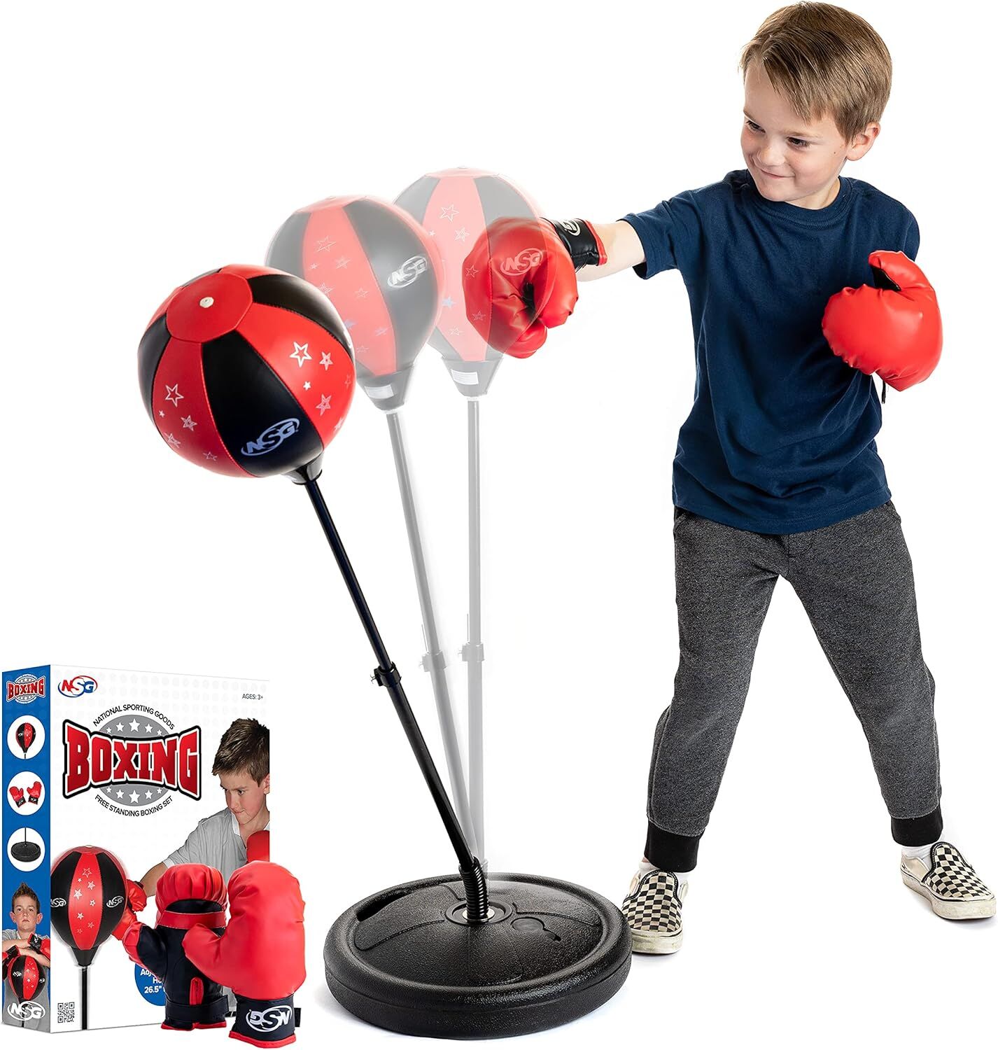 National Sporting Goods Kid's Free Standing Boxing Set