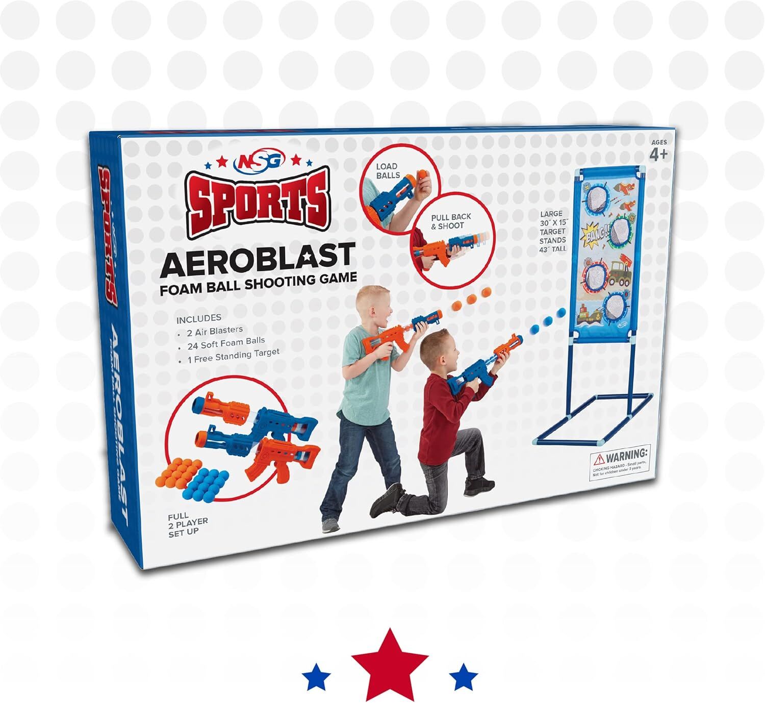 National Sporting Goods Kid's Aeroblast Foam Ball Shooting Game
