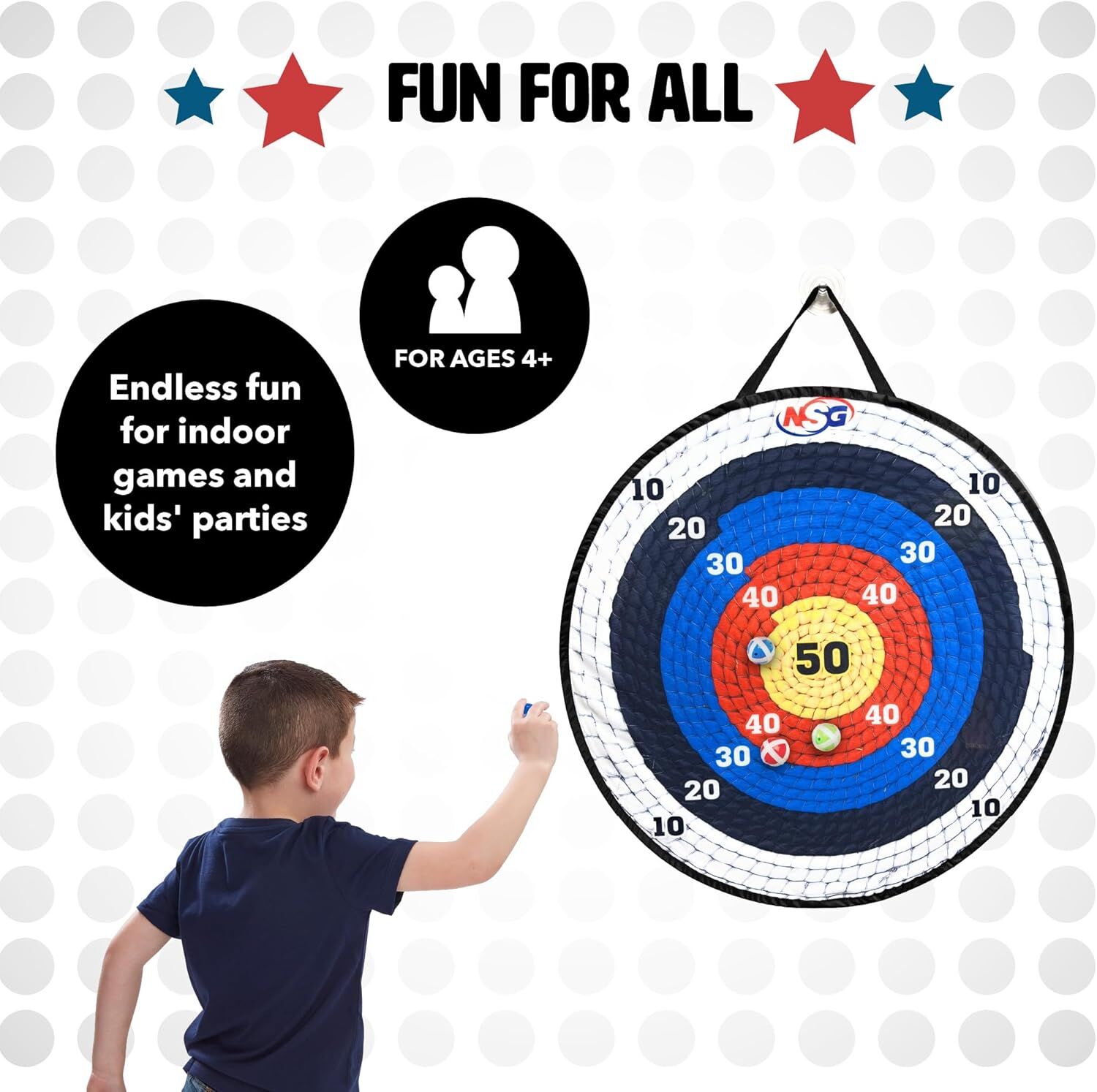 National Sporting Goods Kid's Giant Target Toss, 30-In