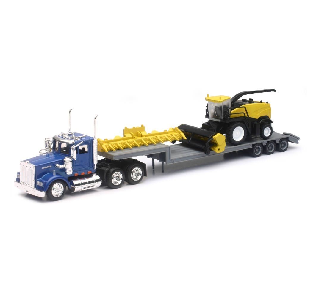 New Ray 1:43 Scale Kenworth Lowboy with New Holland Harvester