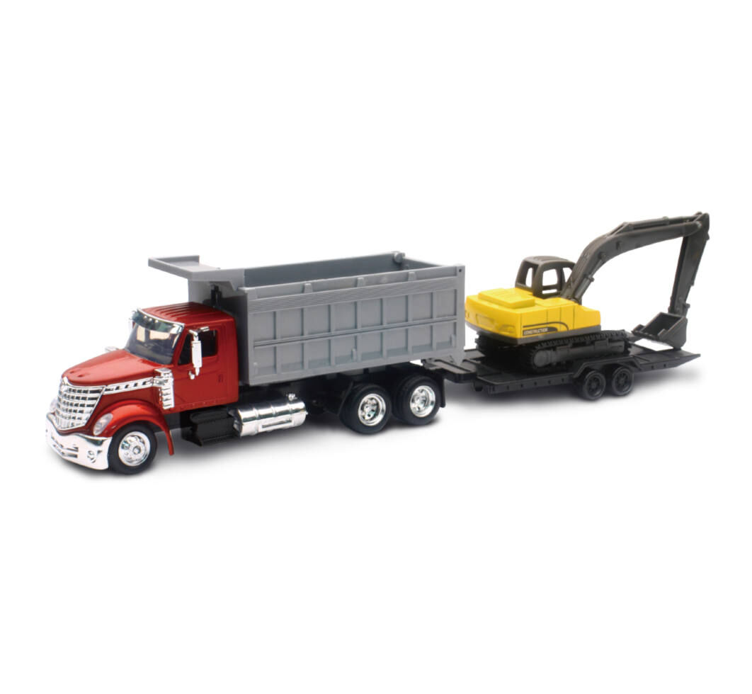New Ray International Lonestar Dump Truck with Excavator Toy Set