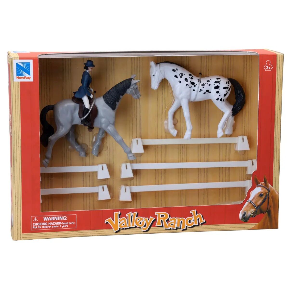 New Ray Valley Ranch Horse Playset Assorted Styles