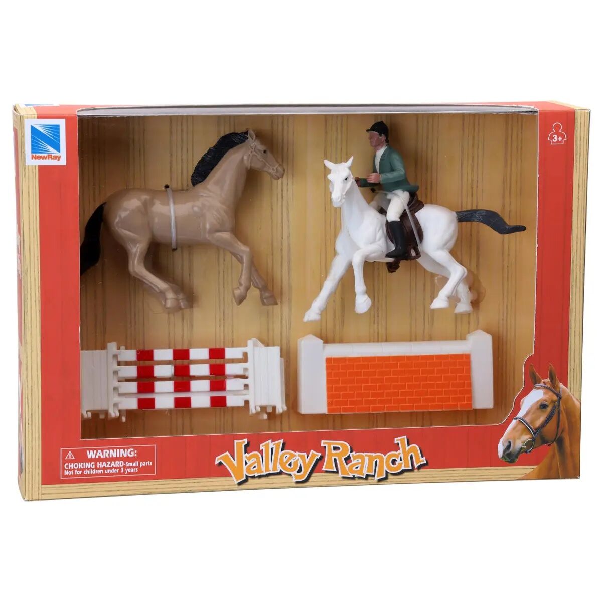 New Ray Valley Ranch Horse Playset Assorted Styles