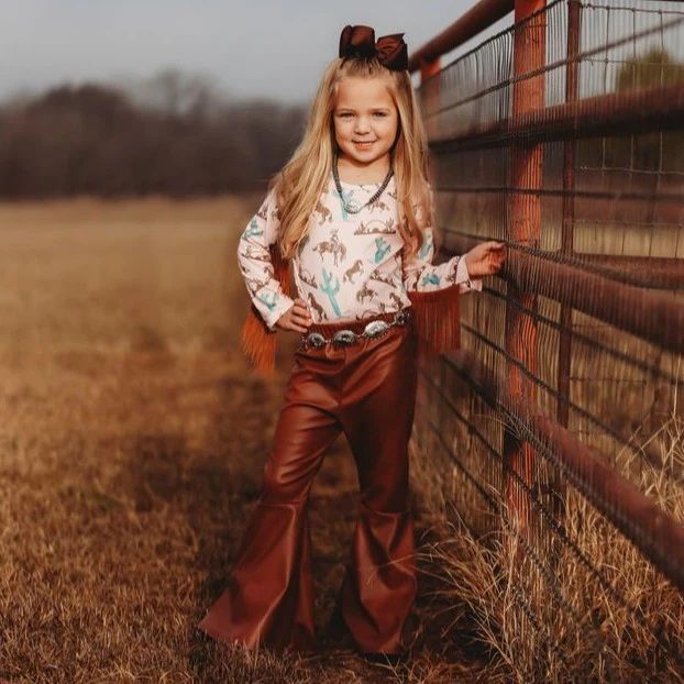 Shea Baby Kids' Leather Bells Pant