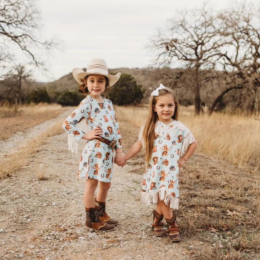 Shea Baby Girl's Vintage Cowgirl Fringe Dress
