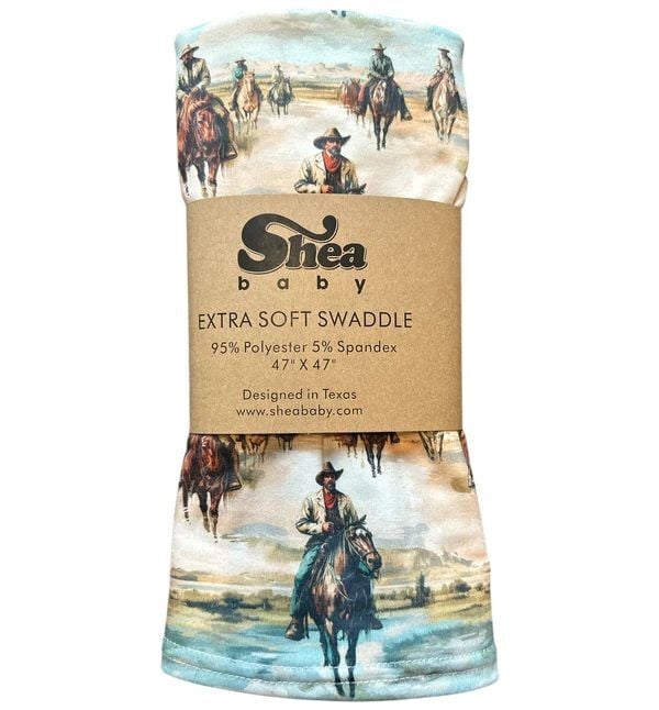 Shea Baby Infant Sunrise Cowboy Swaddle