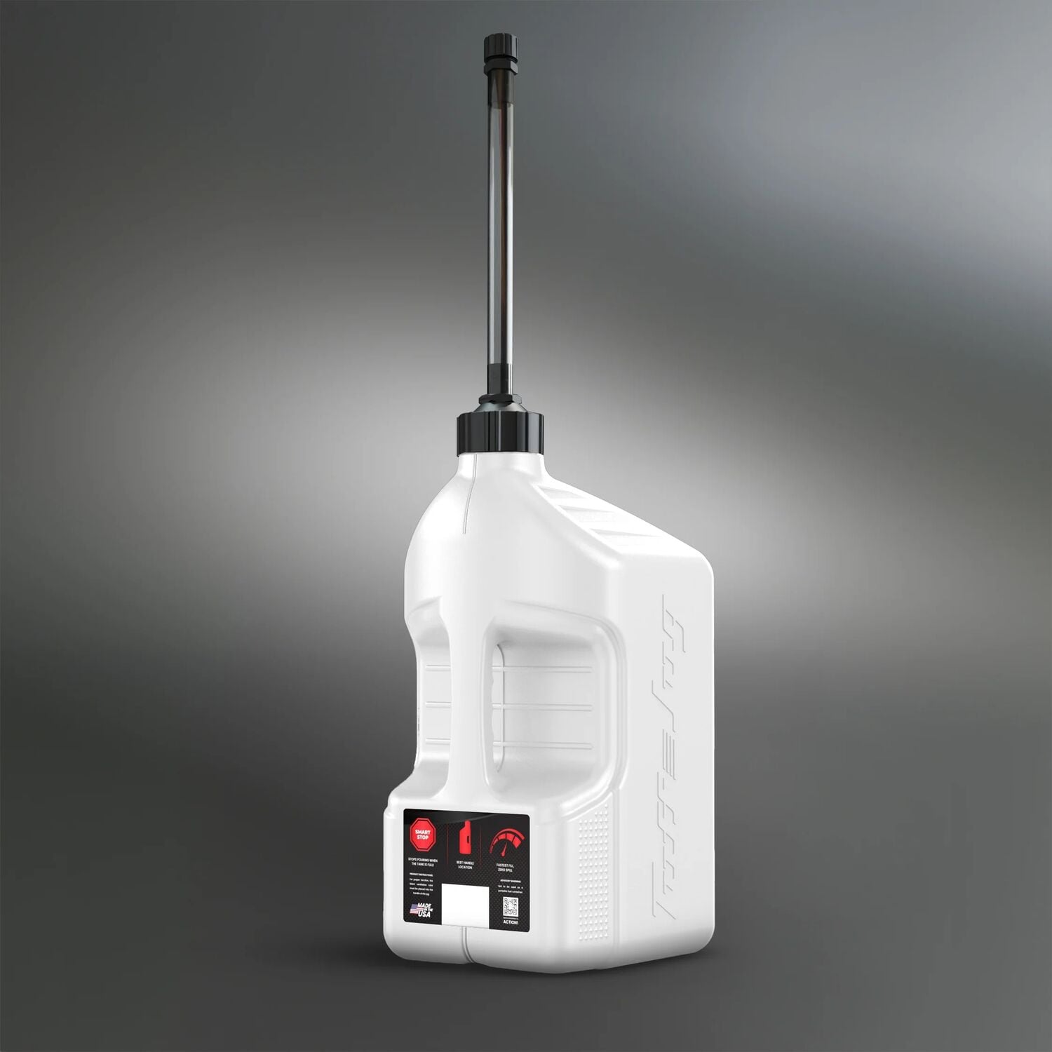 Tuff Jug White Auto Stop Spout Jug, 5 gal.