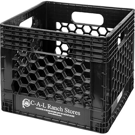 Price Container C-A-L Ranch Logo Heavy-Duty Milk Crate - 4 gal