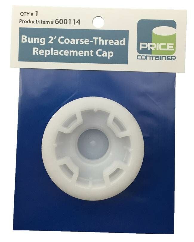 Price Containers 2 in Course Thread Replacement Bung Cap