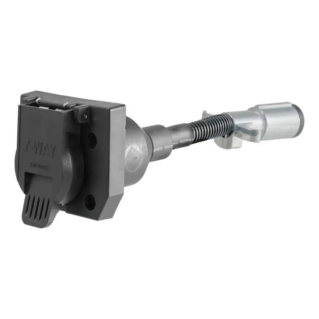 Curt Electrical Adapter 6-Way Round Vehicle to 7-Way RV Blade Trailer