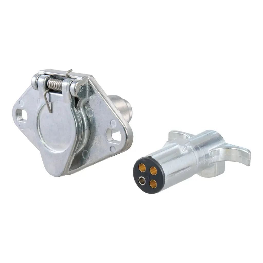 Curt 4-Way Round Connector Plug & Socket