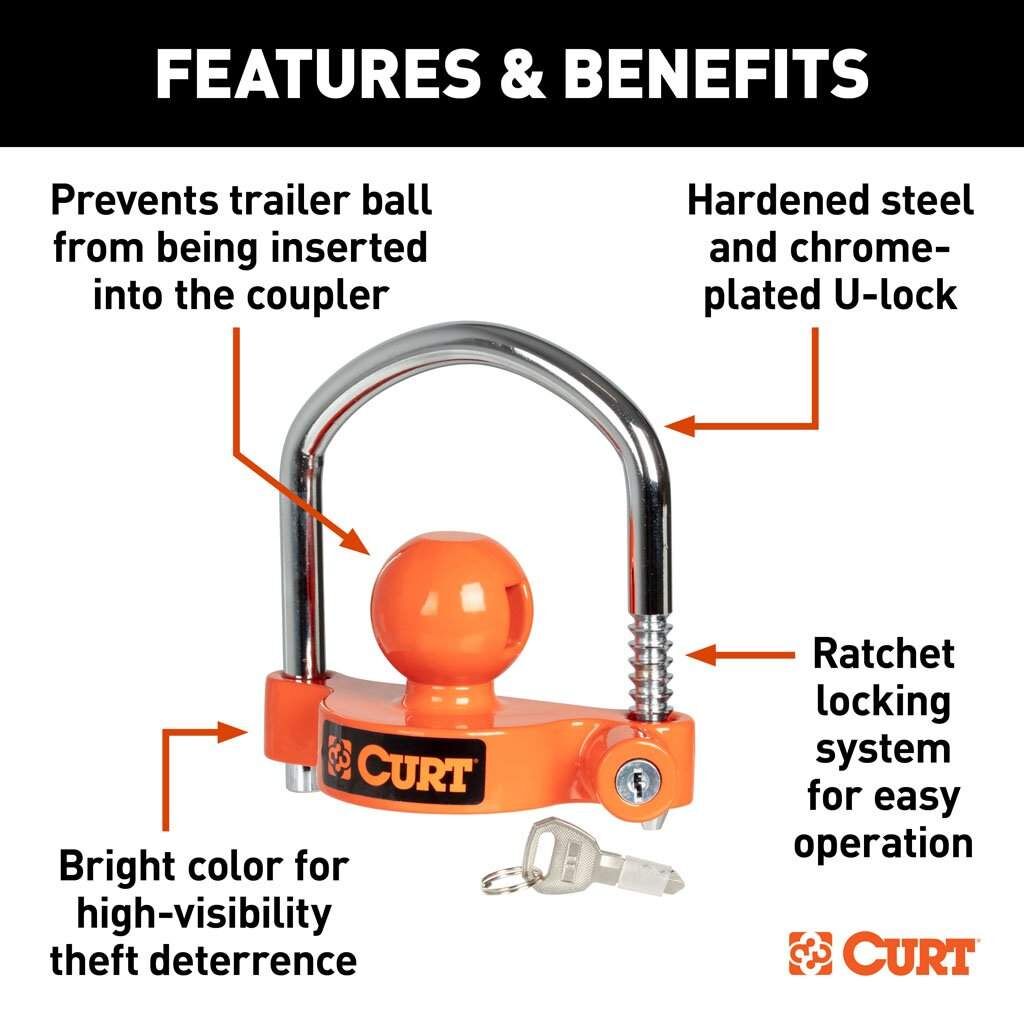 Curt Universal Trailer Couple Lock #23090