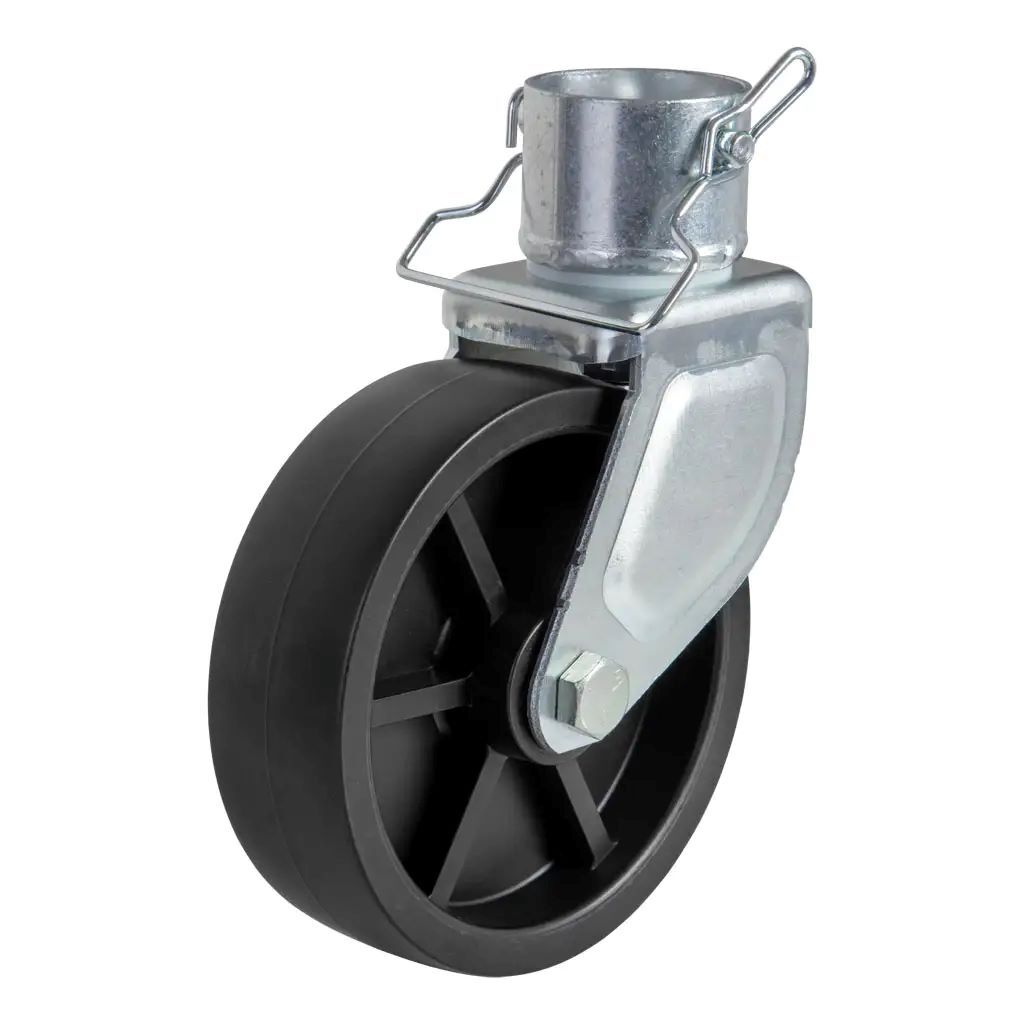 Curt Jack Caster Fits 2-In Tube, 1200-Lb, 6-In