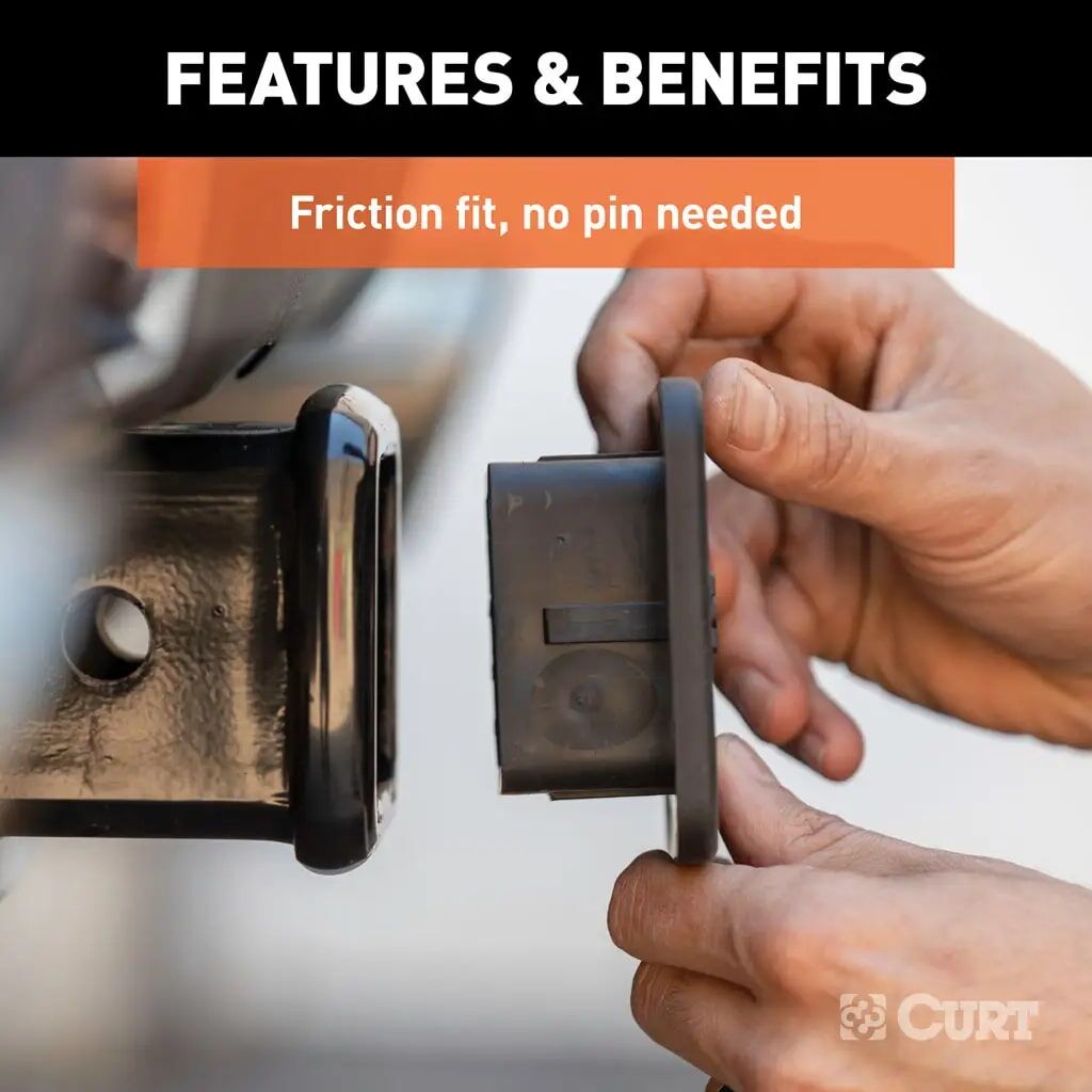 Curt Rubber Hitch Tube Cover, 2-In