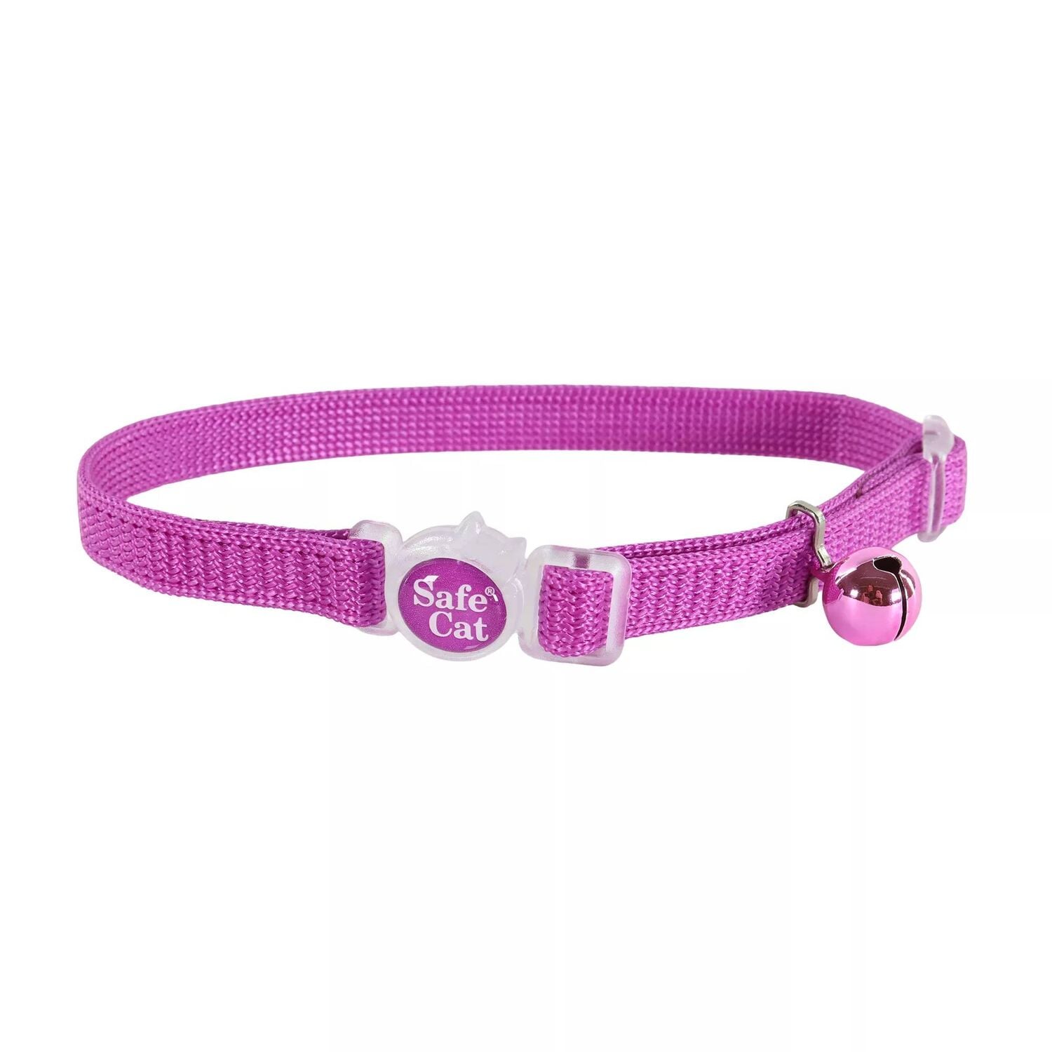 Safe Cat Adjustable Snap-Proof Breakaway Collar, Orchid, 3/8 in. x 8 - 12 in.