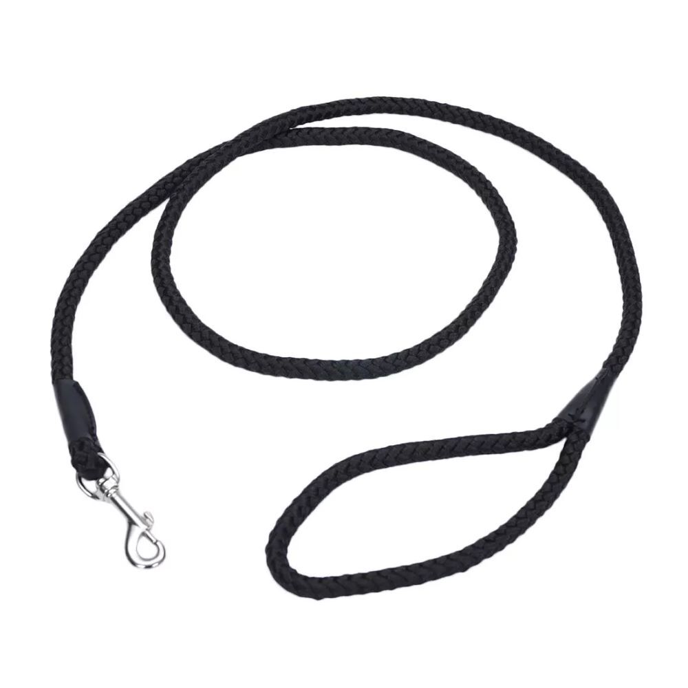 Coastal Pet Products Black Rope Dog Leash, 1/2-In x 6-Ft