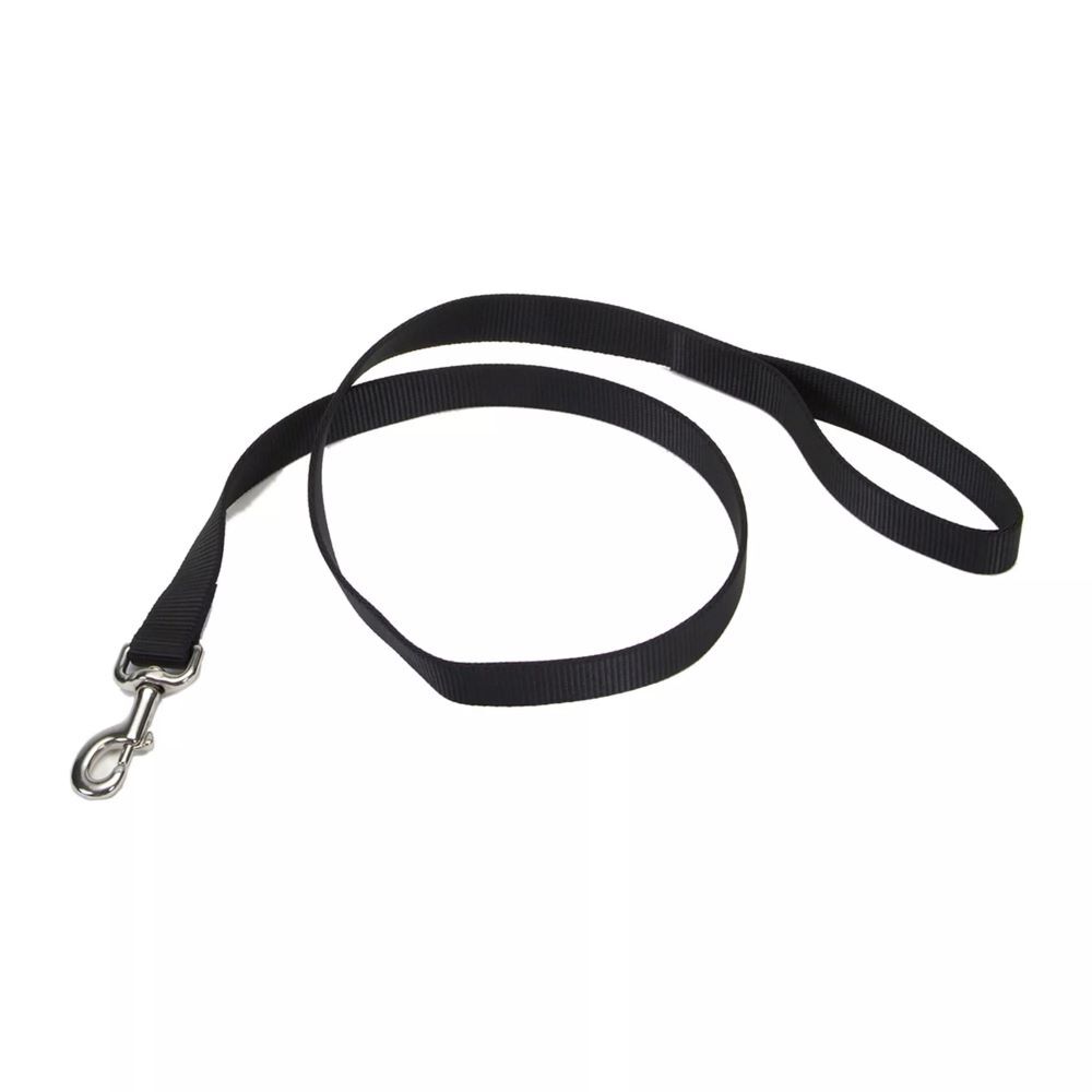 Coastal Pet Products Black Single-Ply Dog Leash, 3/4-In x 6-Ft