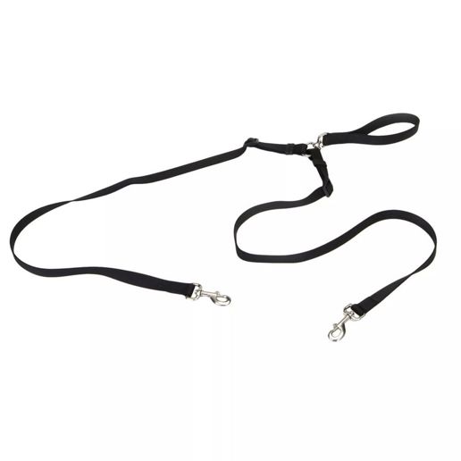 Coastal Pet Products 2 Dog Walker Tangle-Free Adjustable Leash, 5/8-In x 4-Ft