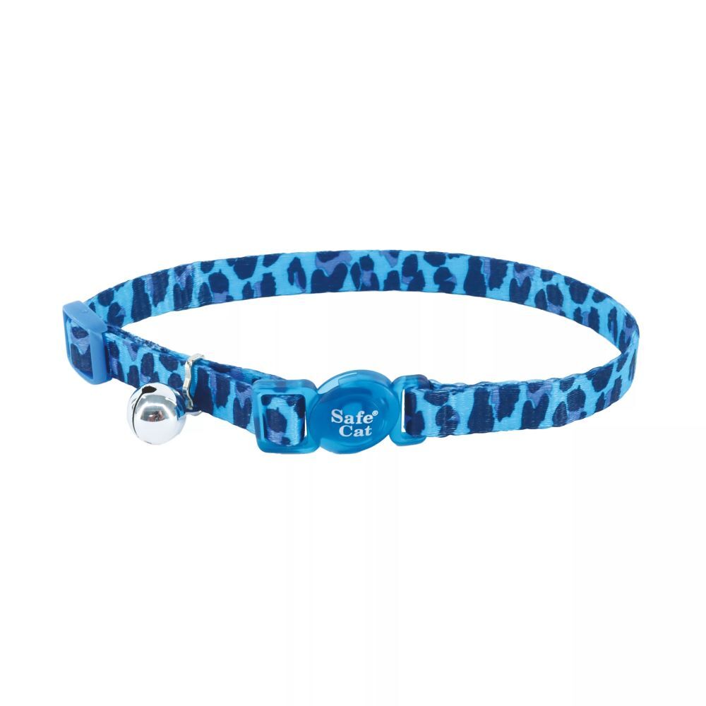 Coastal Pet Products Blue Leopard Safe Cat Adjustable Snag-Proof Breakaway Collar