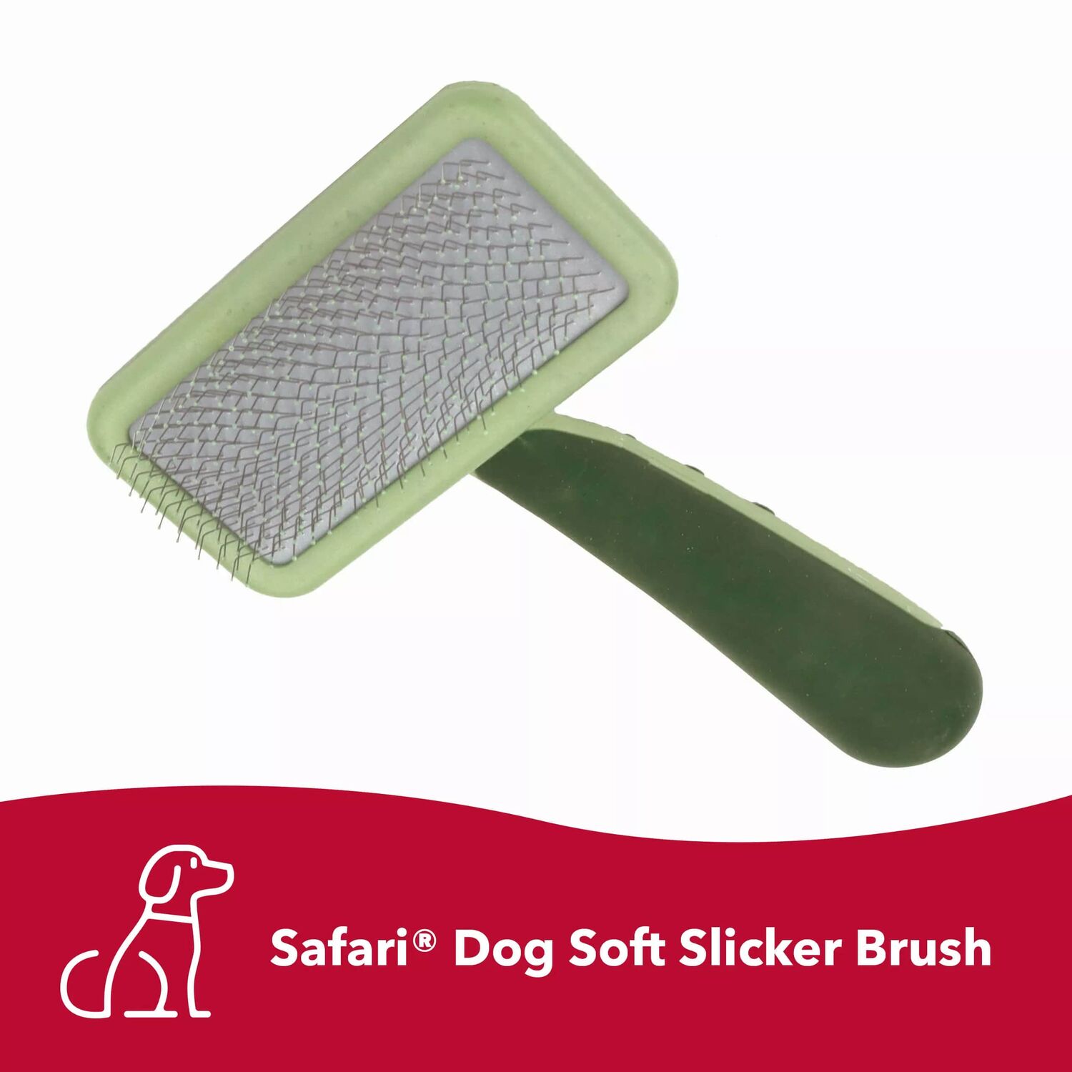 Safari Dog Soft Slicker Brush, 6.5 X 2.5-In