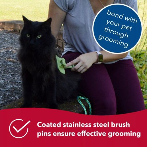 Coastal Pet Products Safari Self-Cleaning Slicker Cat Brush