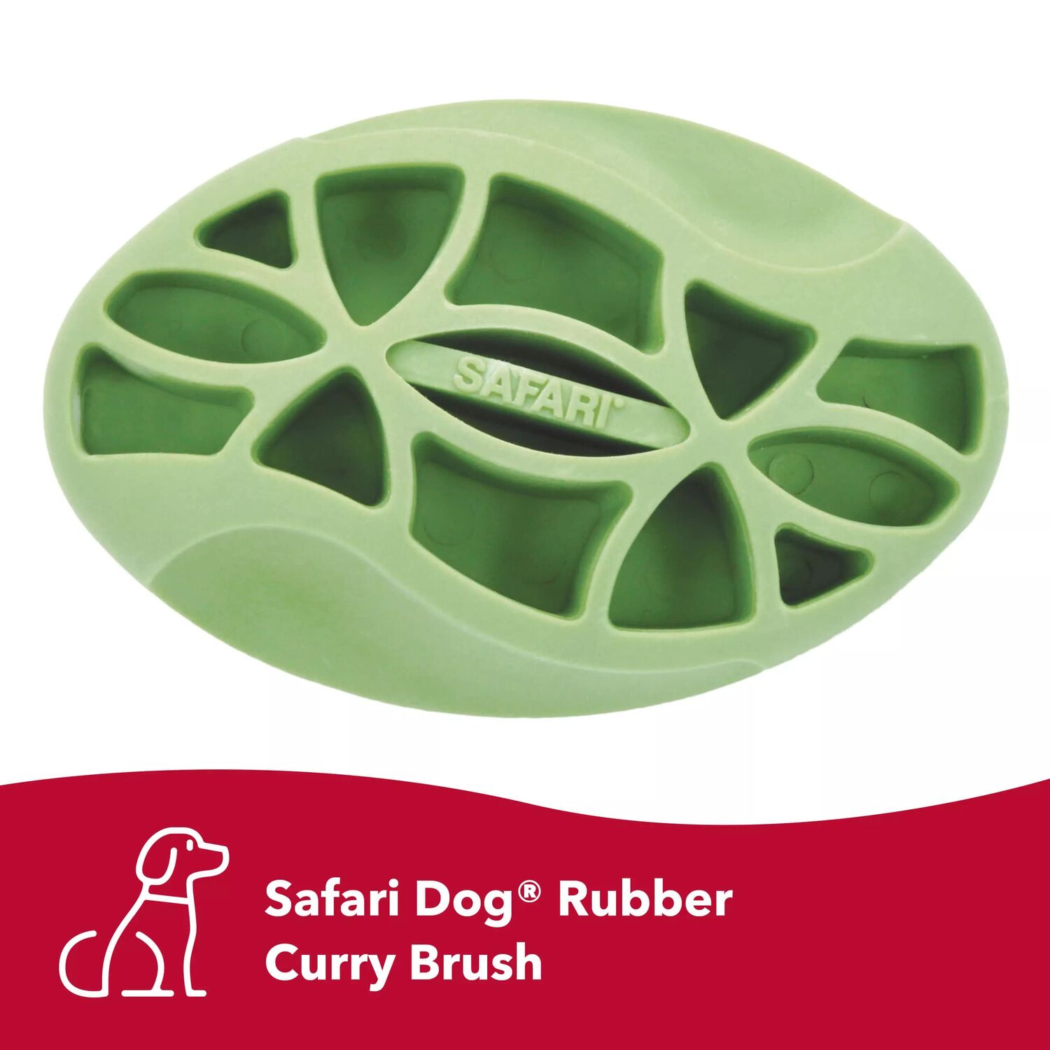 Safari Soft Tip Curry Brush for Dogs