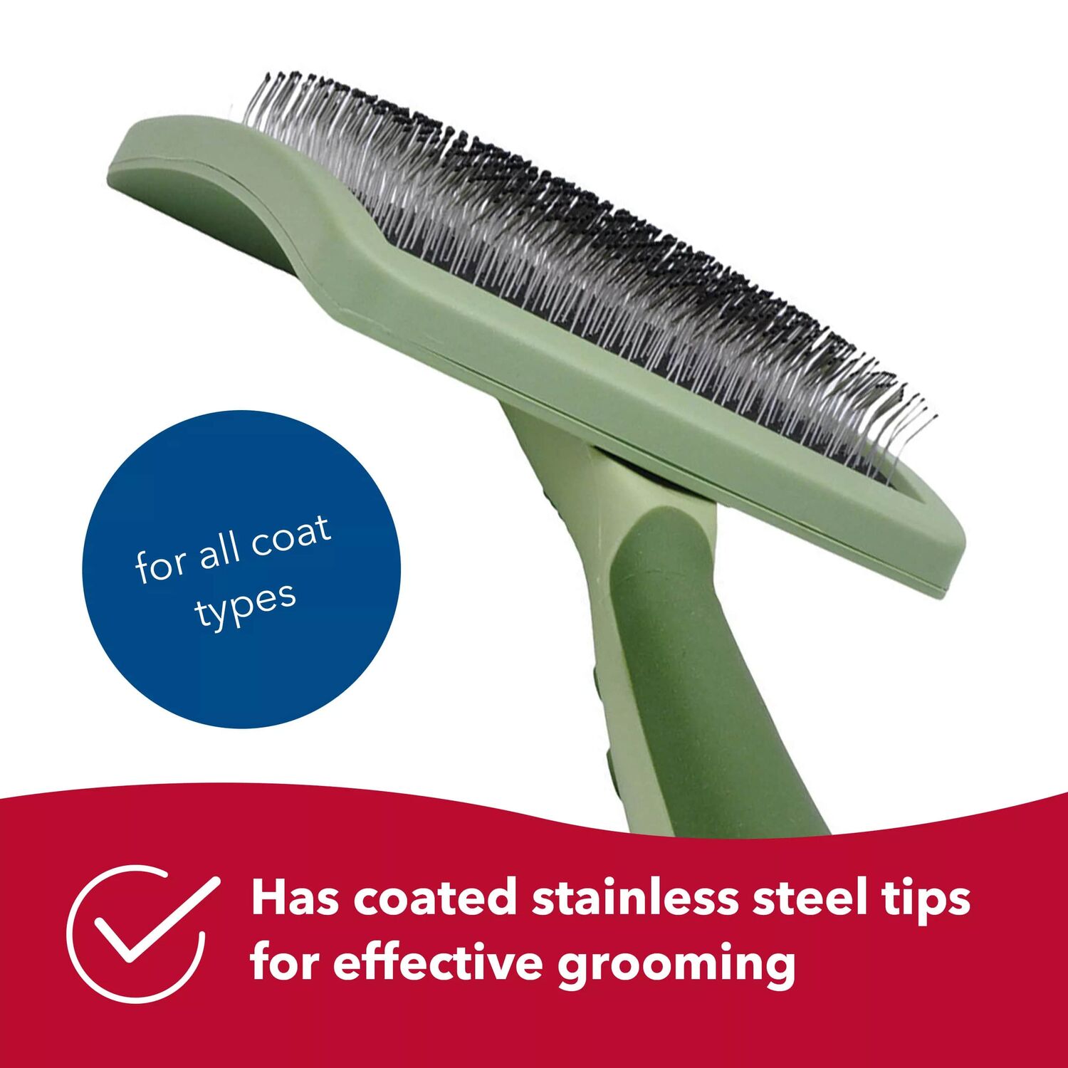 Coastal Pet Products Safari Curved Firm Slicker Dog Brush