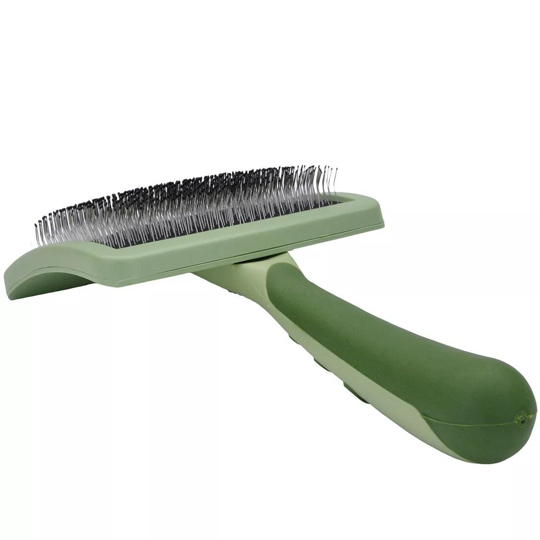 Safari Curved Firm Slicker Medium Dog Brush, 6.75 X 4.25-In