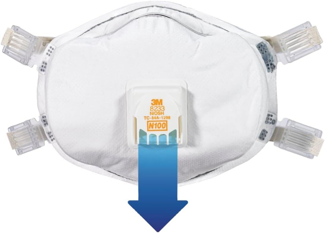 3M Cool Flow N100 Lead Paint Removal Respirator