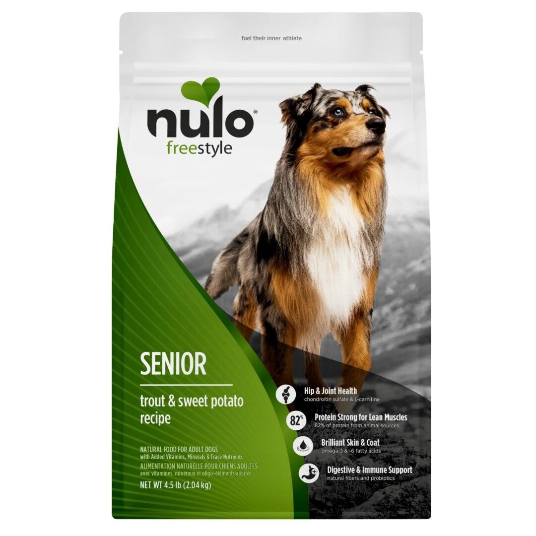 Nulo FreeStyle Senior Trout & Sweet Potato Recipe Dog Food, 4.5 lb.