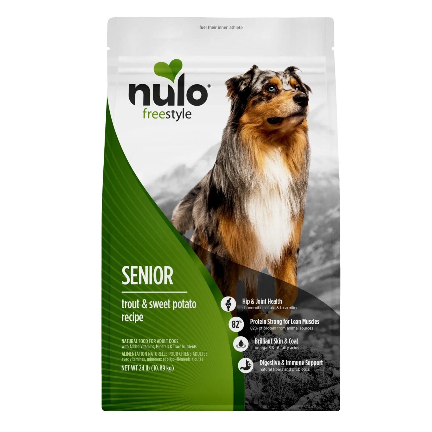 Nulo FreeStyle Senior Trout & Sweet Potato Recipe Dog Food, 24 lb.