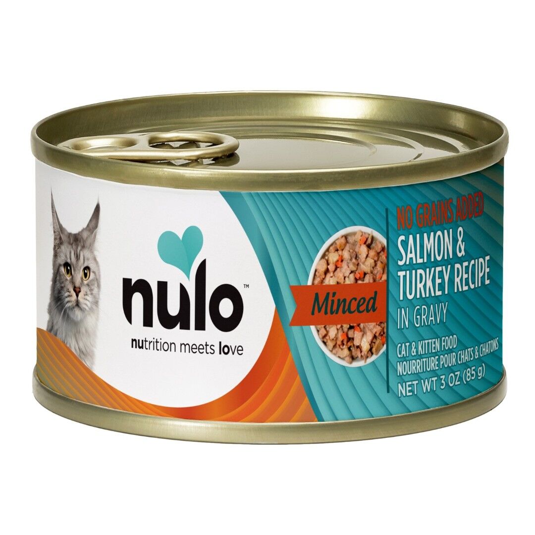 Nulo Minced Salmon & Turkey Recipe Cat Food, 3 oz.