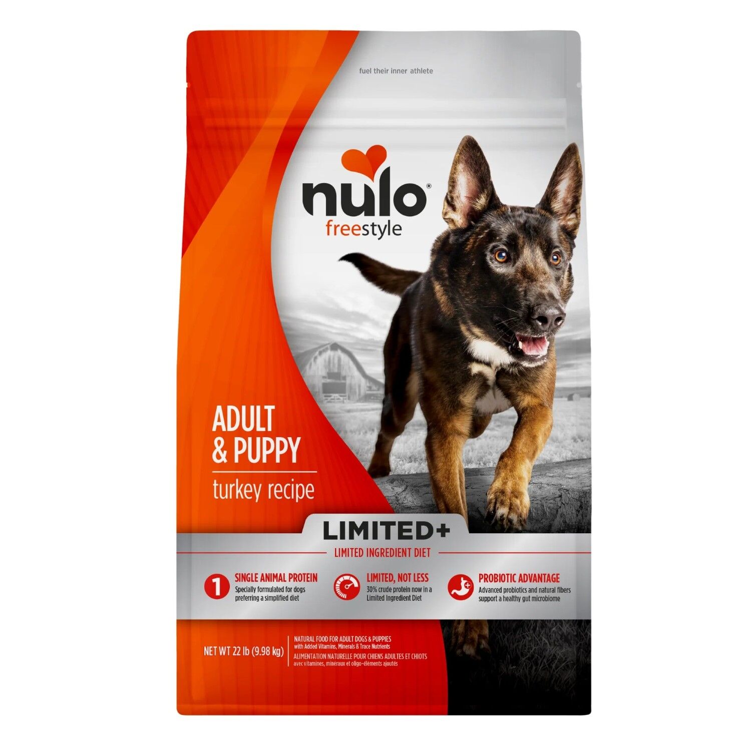 Nulo FreeStyle Limited+ Turkey Recipe Dog Food, 22 lb.