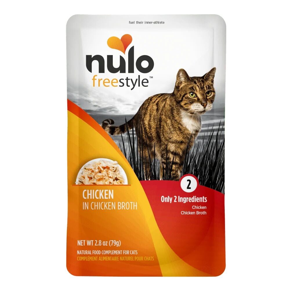 Nulo FreeStyle Meaty Pouches Chicken In Broth Recipe Cat Food, 2.8 oz.
