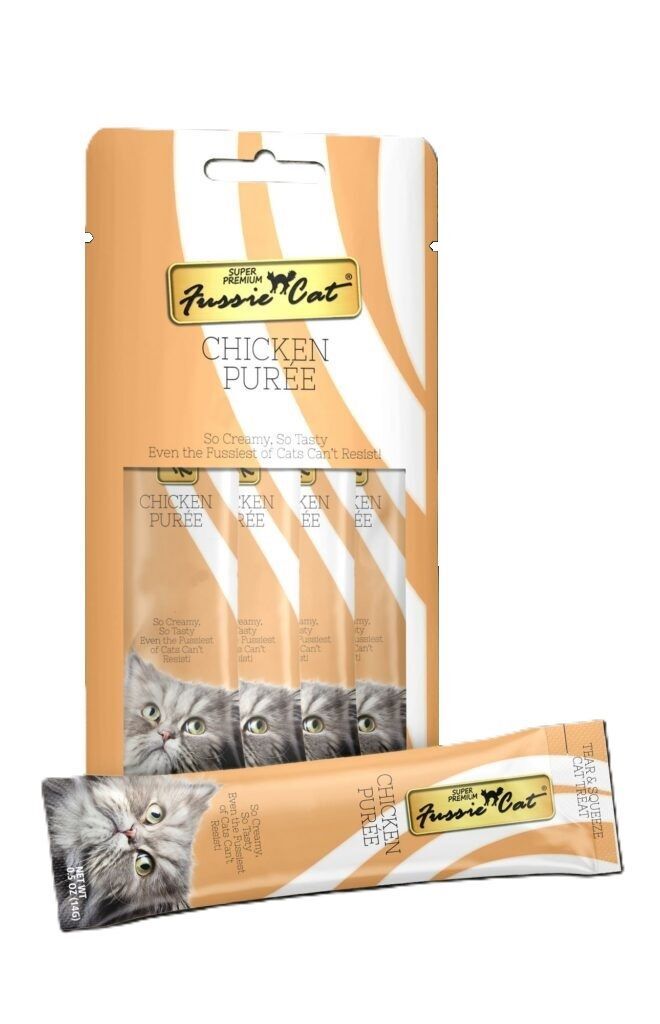 Fussie Cat Chicken Purée Cat Food, 2-Oz