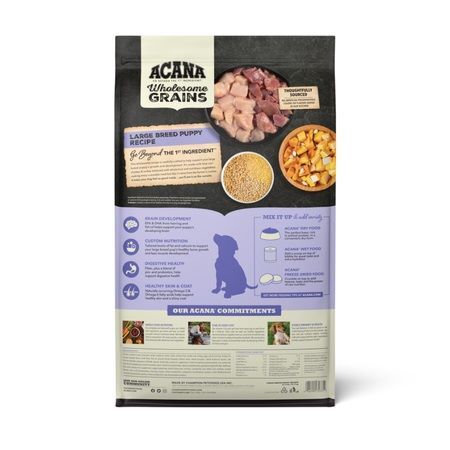 Acana Wholesome Grains, Large Breed Puppy Recipe Dog Food, 22.5-Lb