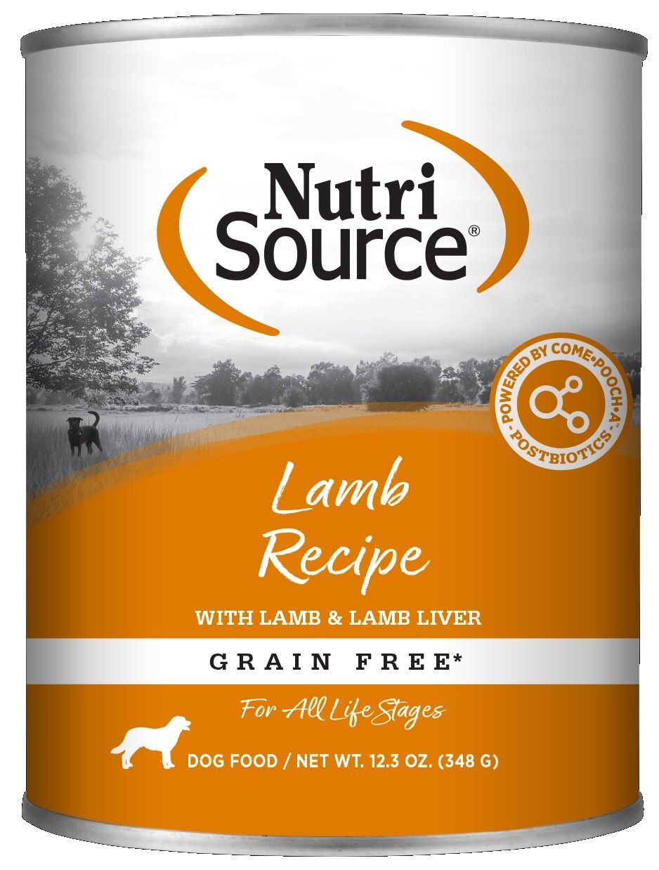 NutriSource Grain Free Lamb Formula Dog Food, 12.3-Oz