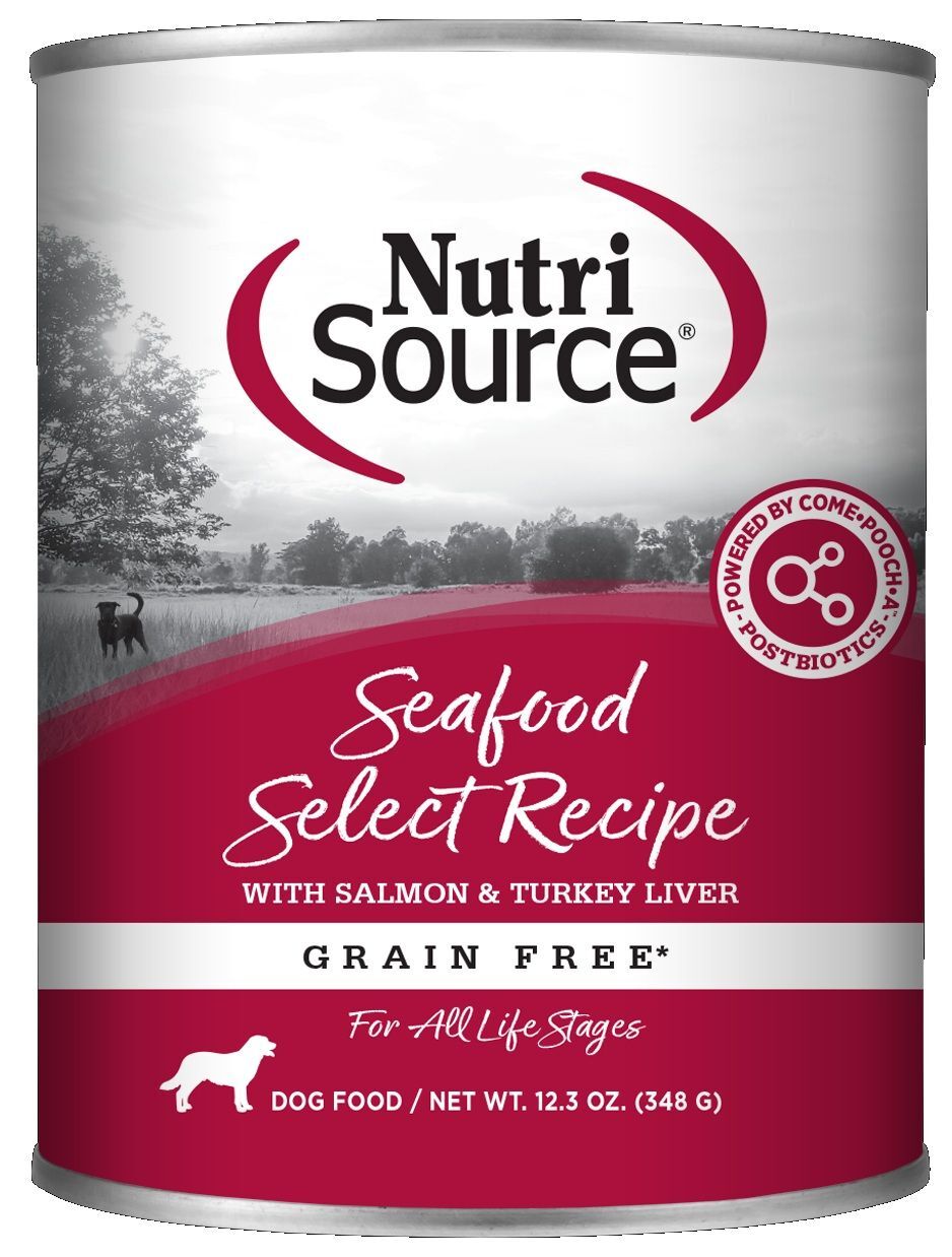 NutriSource Grain Free Seafood Select Dog Food, 12.3-Oz