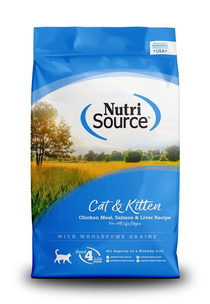 NutriSource Cat & Kitten Food Chicken Salmon & Liver, 12-Lb