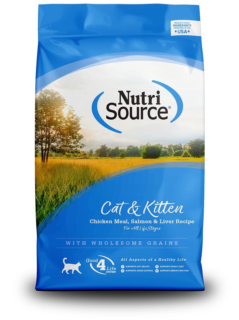 NutriSource Cat & Kitten Chicken, Salmon & Liver Recipe, 4-Lb