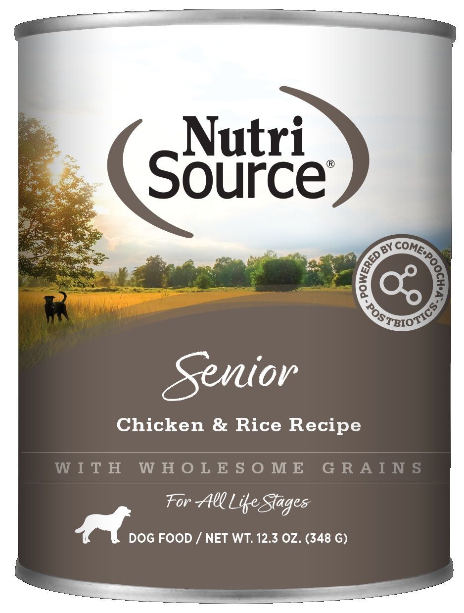 NutriSource Senior Formula Dog Food, 12.3-Oz