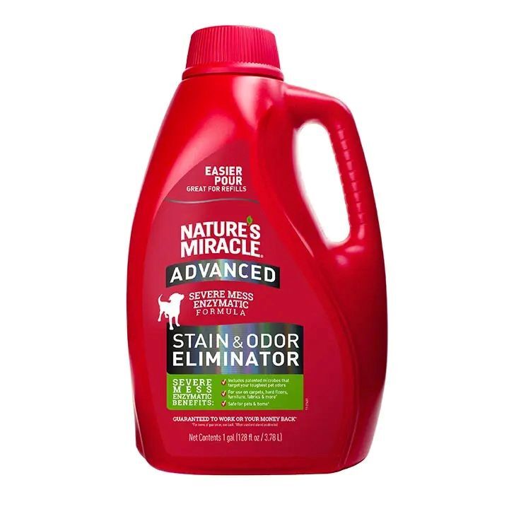 Nature's Miricle Advanced Stain and Odor Eliminator for Dogs, 1-Gal