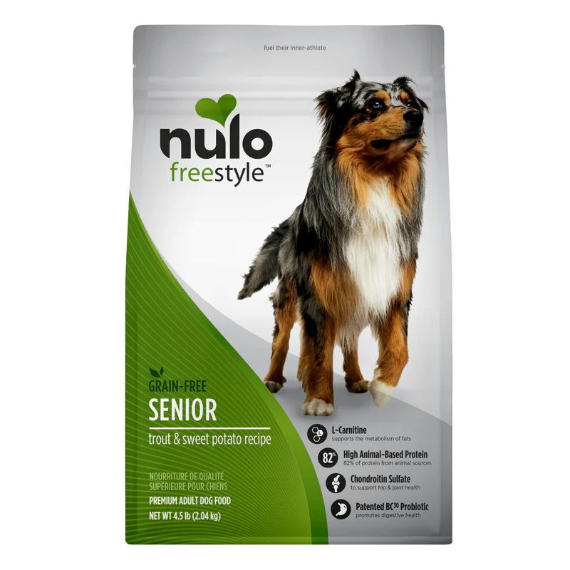 Nulo FreeStyle High-Protein Kibble For Seniors Trout & Sweet Potato Recipe Dog Food, 24-Lb