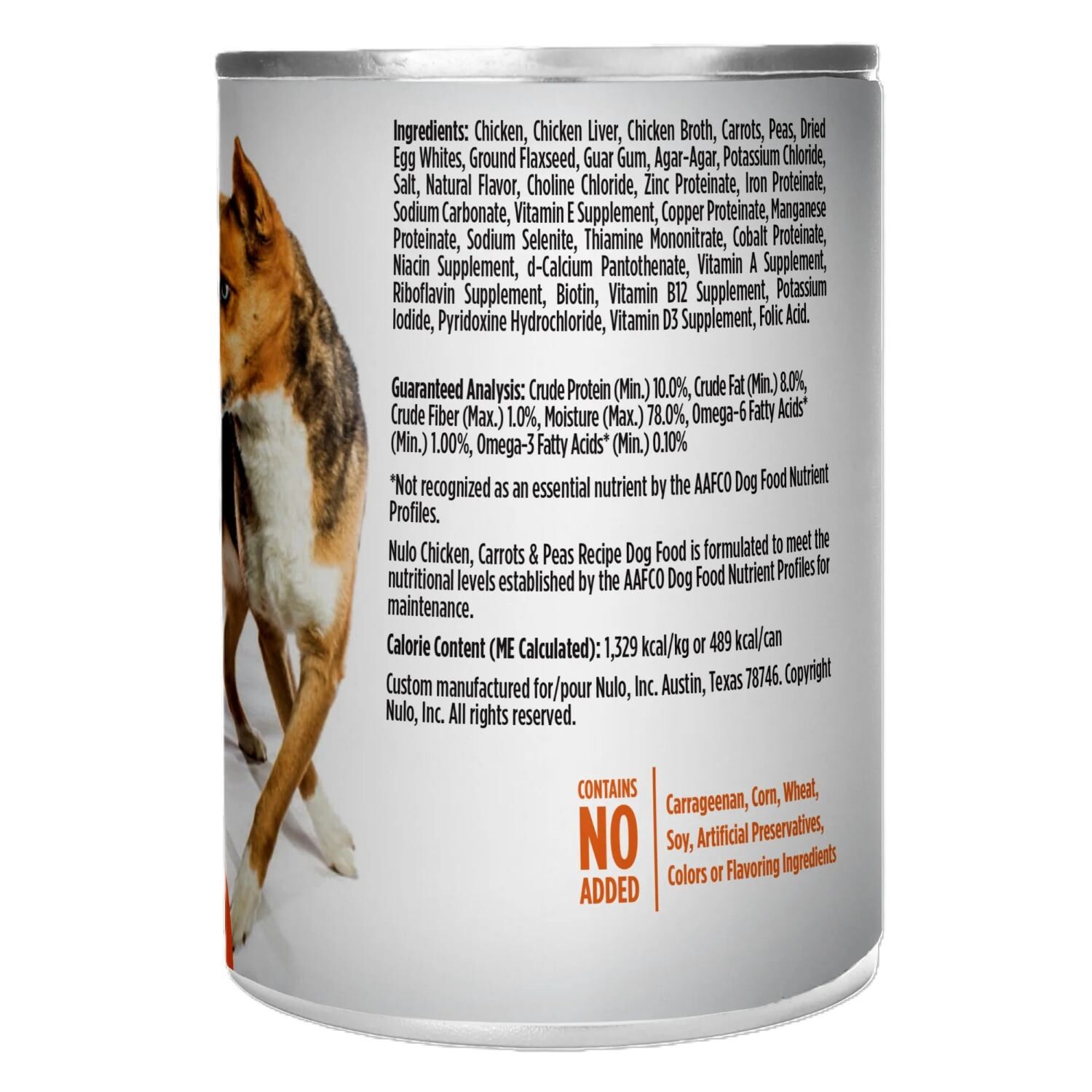 Nulo FreeStyle Chicken, Carrots & Peas Recipe Dog Food, 13-Oz