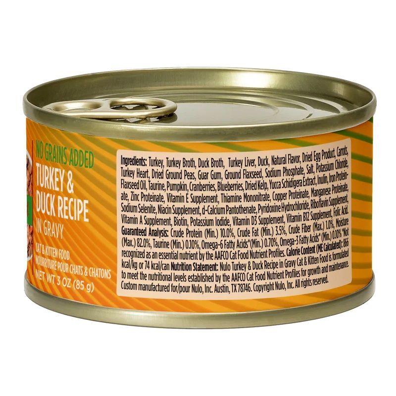 Nulo Minced Turkey & Duck In Gravy Recipe Cat Food, 3-Oz
