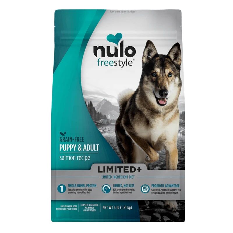 Nulo FreeStyle High-Protein Kibble Limited+ Salmon Recipe Dog Food, 22-Lb
