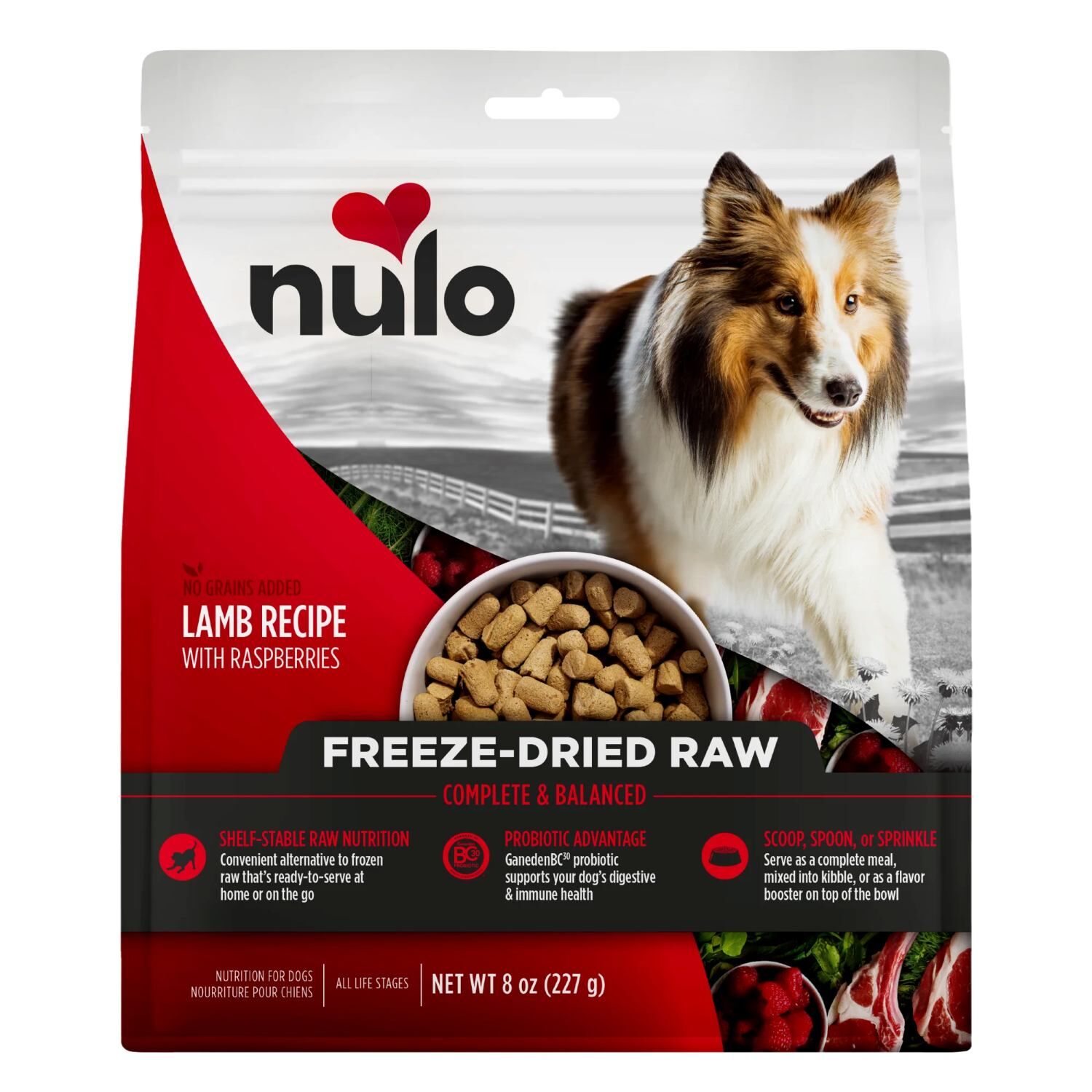 Nulo Freeze-Dried Raw Lamb & Raspberries, 18-Oz